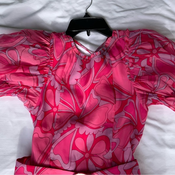 Show Me Your MuMu Pink Floral Kids Dress - Picture 4 of 9